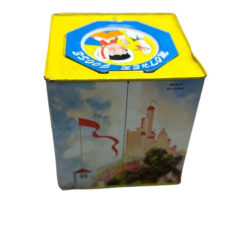 Vintage Mother Goose Tin Litho Jack in the Box Classic Toy Decor by Ray Quigley